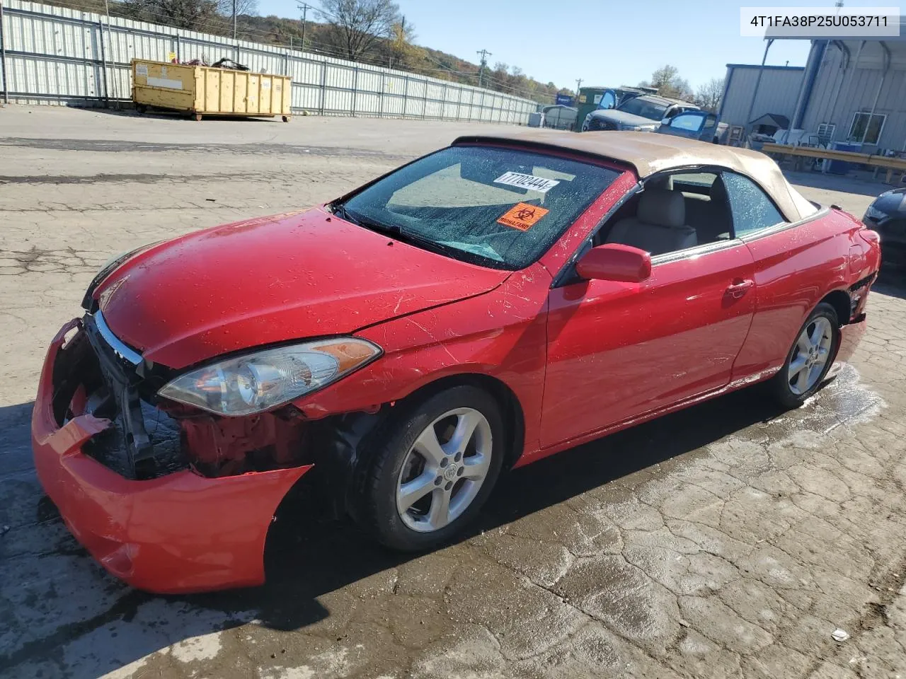 2005 Toyota Camry Solara Se VIN: 4T1FA38P25U053711 Lot: 77702444