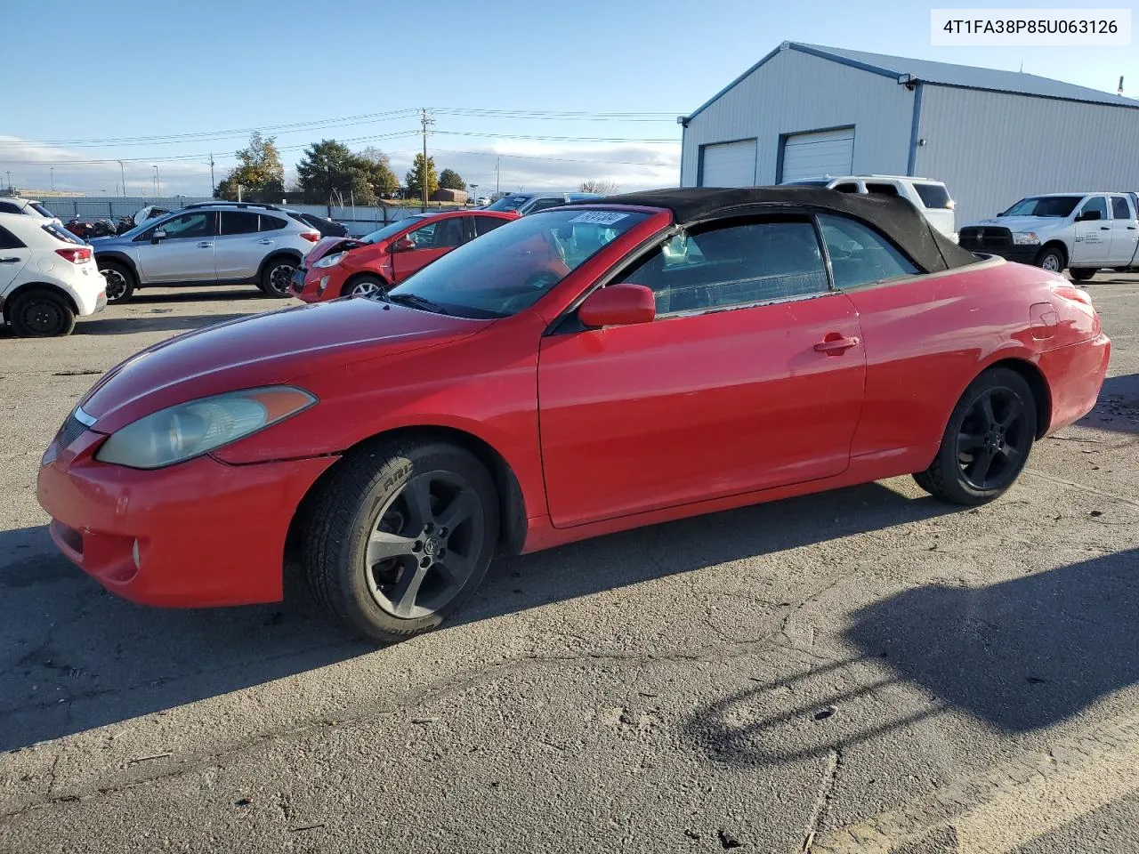 2005 Toyota Camry Solara Se VIN: 4T1FA38P85U063126 Lot: 79241304