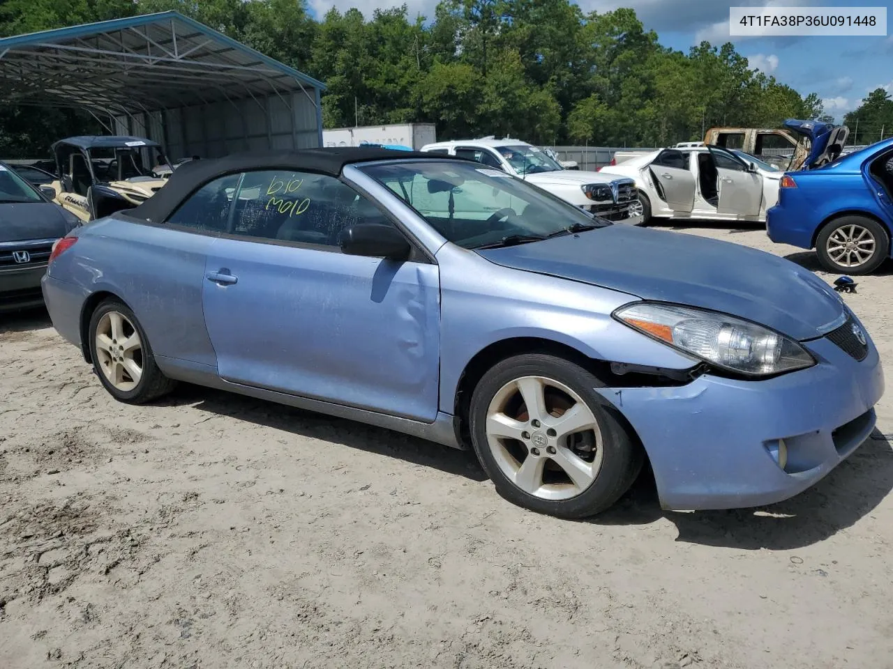 2006 Toyota Camry Solara Se VIN: 4T1FA38P36U091448 Lot: 63887804