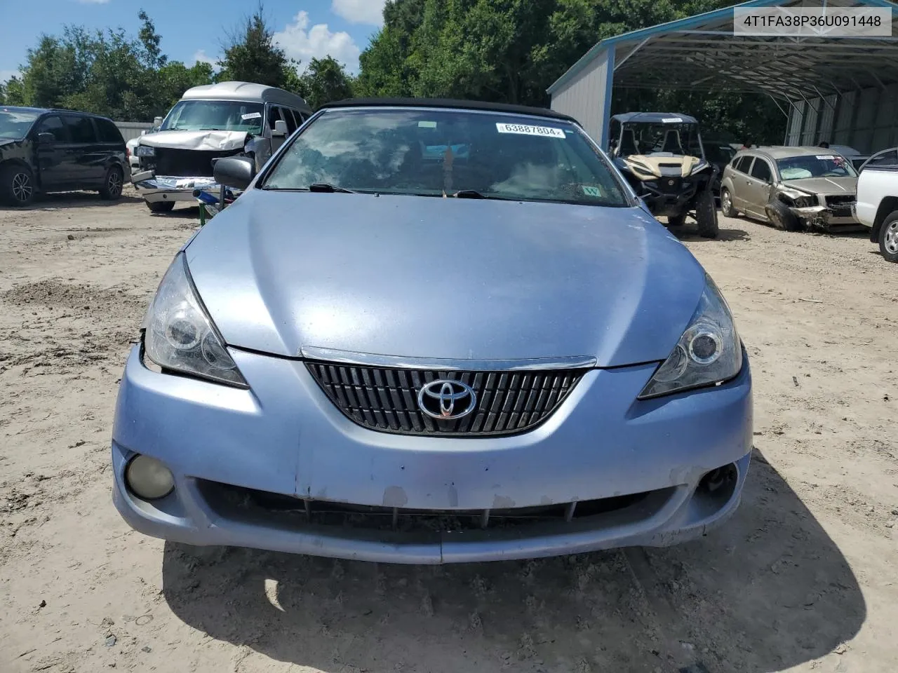 2006 Toyota Camry Solara Se VIN: 4T1FA38P36U091448 Lot: 63887804