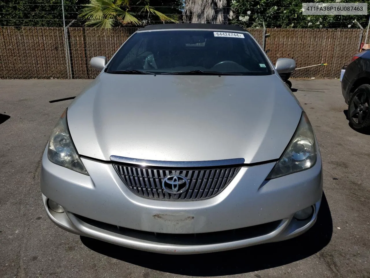 2006 Toyota Camry Solara Se VIN: 4T1FA38P16U087463 Lot: 64424744