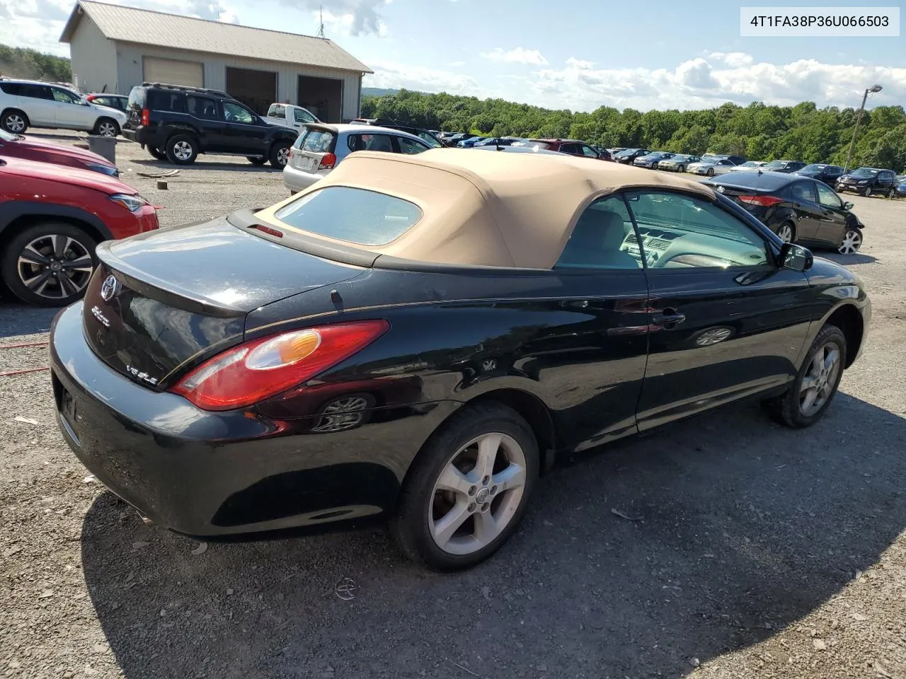 2006 Toyota Camry Solara Se VIN: 4T1FA38P36U066503 Lot: 65263654