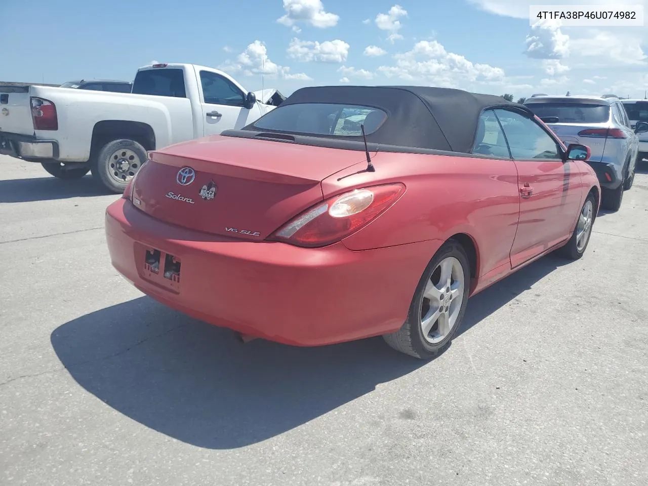 2006 Toyota Camry Solara Se VIN: 4T1FA38P46U074982 Lot: 66029894