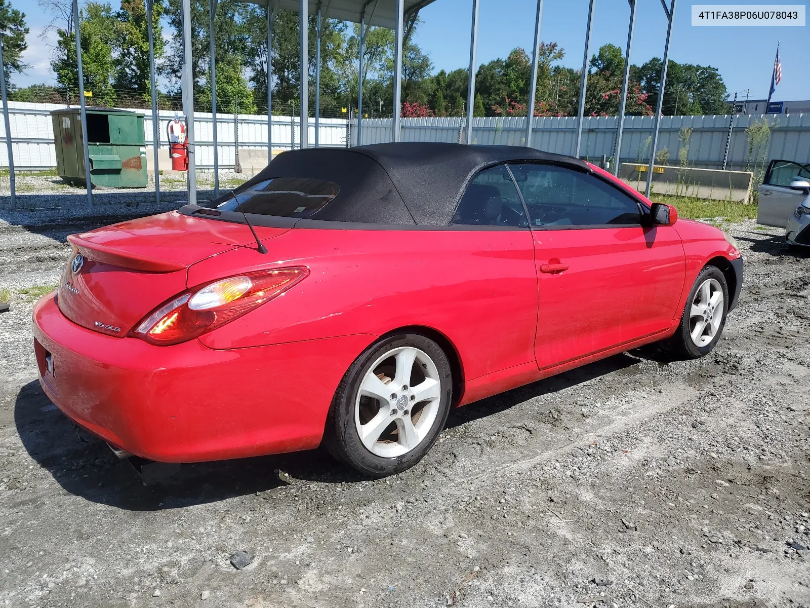 2006 Toyota Camry Solara Se VIN: 4T1FA38P06U078043 Lot: 66772314