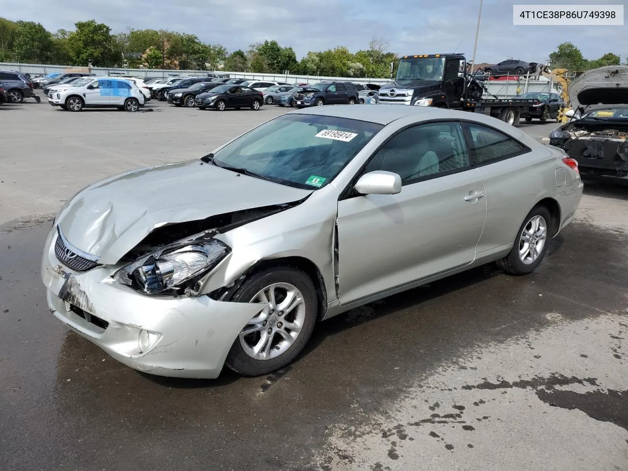 2006 Toyota Camry Solara Se VIN: 4T1CE38P86U749398 Lot: 69195914