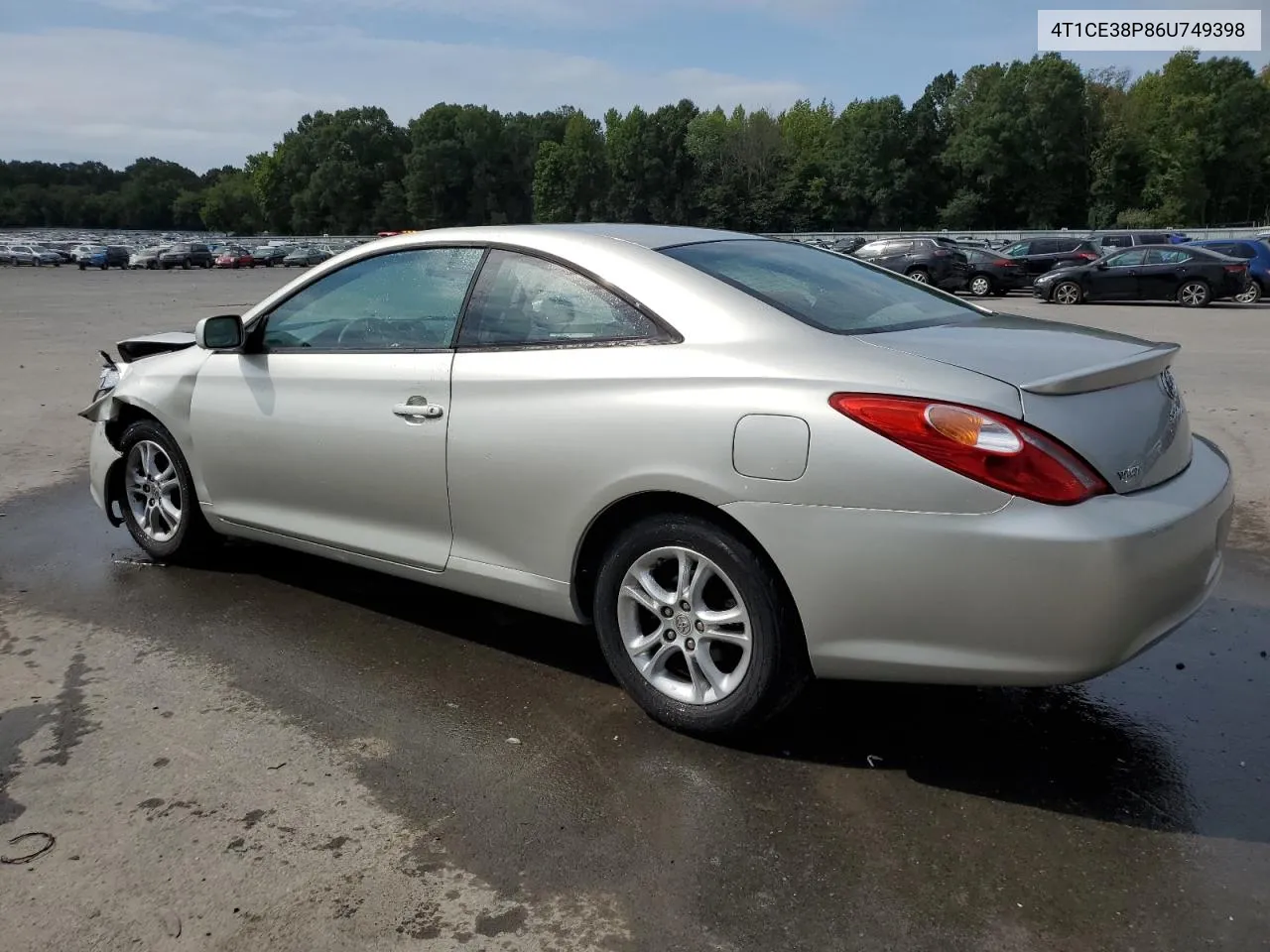 2006 Toyota Camry Solara Se VIN: 4T1CE38P86U749398 Lot: 69195914