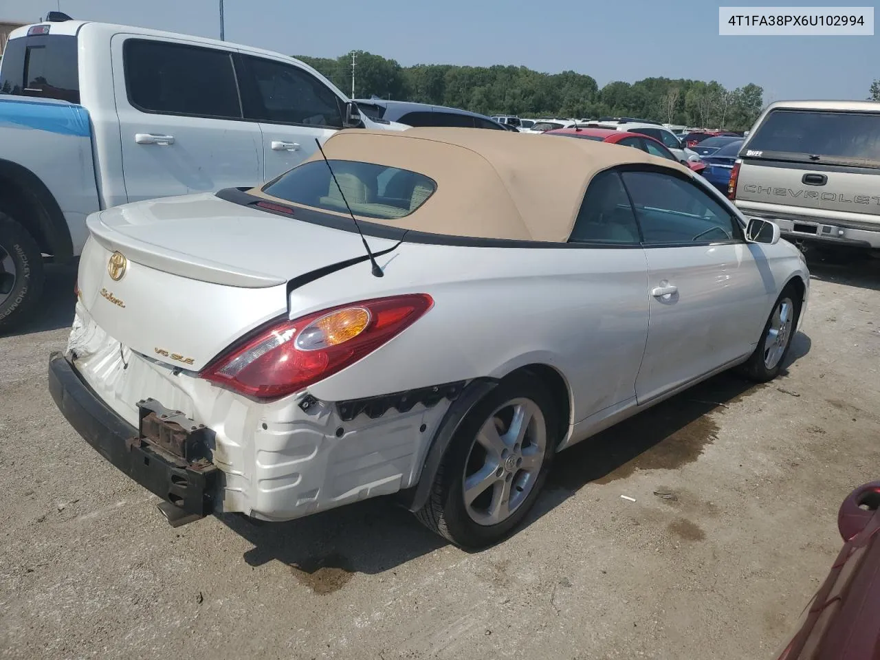 2006 Toyota Camry Solara Se VIN: 4T1FA38PX6U102994 Lot: 69631524