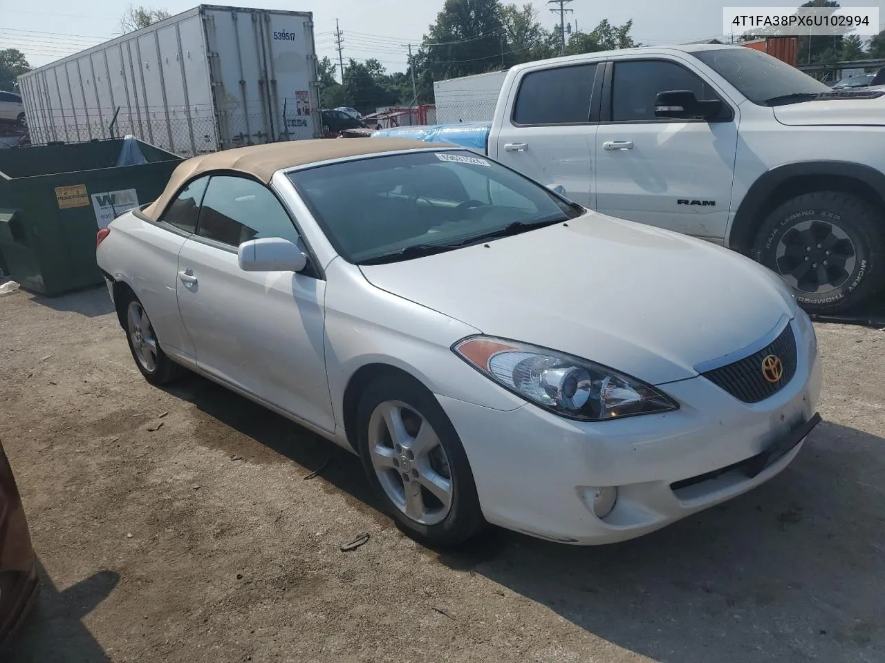 2006 Toyota Camry Solara Se VIN: 4T1FA38PX6U102994 Lot: 69631524