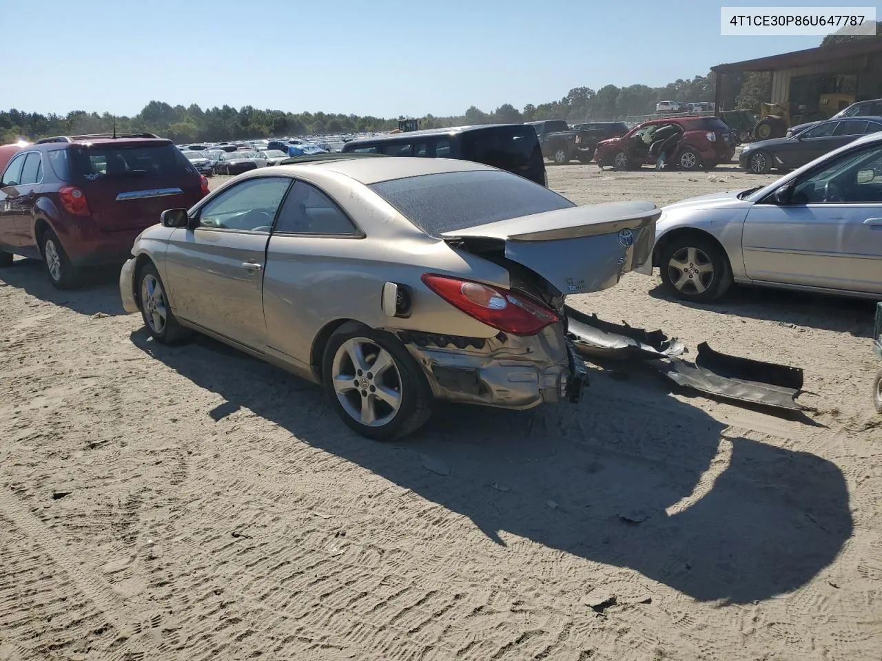 2006 Toyota Camry Solara Se VIN: 4T1CE30P86U647787 Lot: 70775484