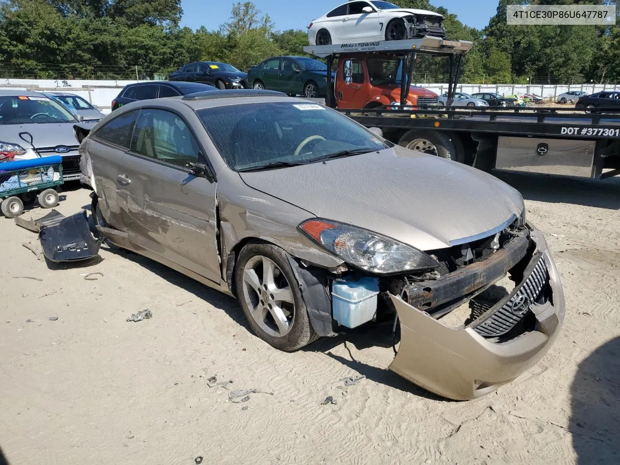 2006 Toyota Camry Solara Se VIN: 4T1CE30P86U647787 Lot: 70775484