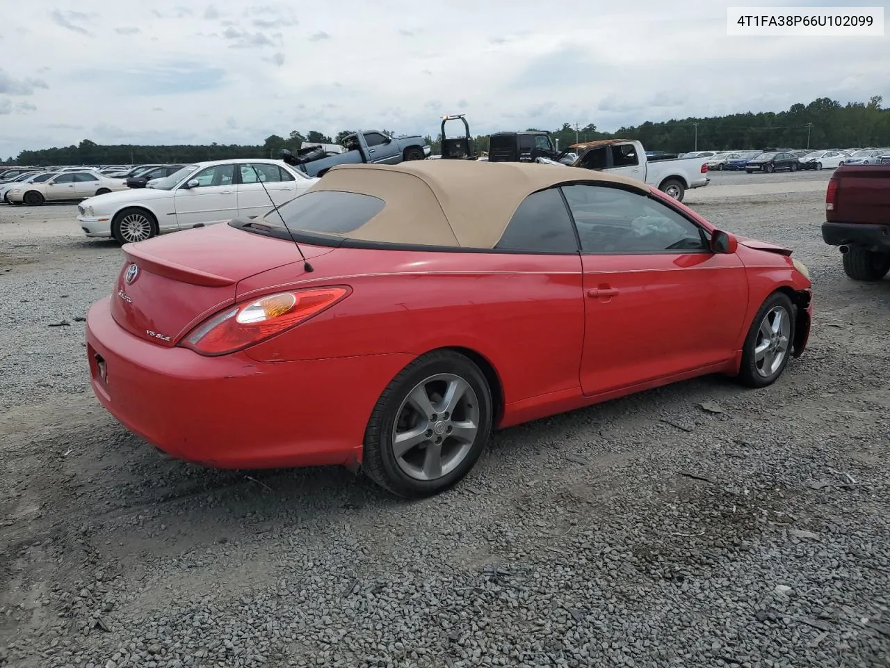 2006 Toyota Camry Solara Se VIN: 4T1FA38P66U102099 Lot: 70929354