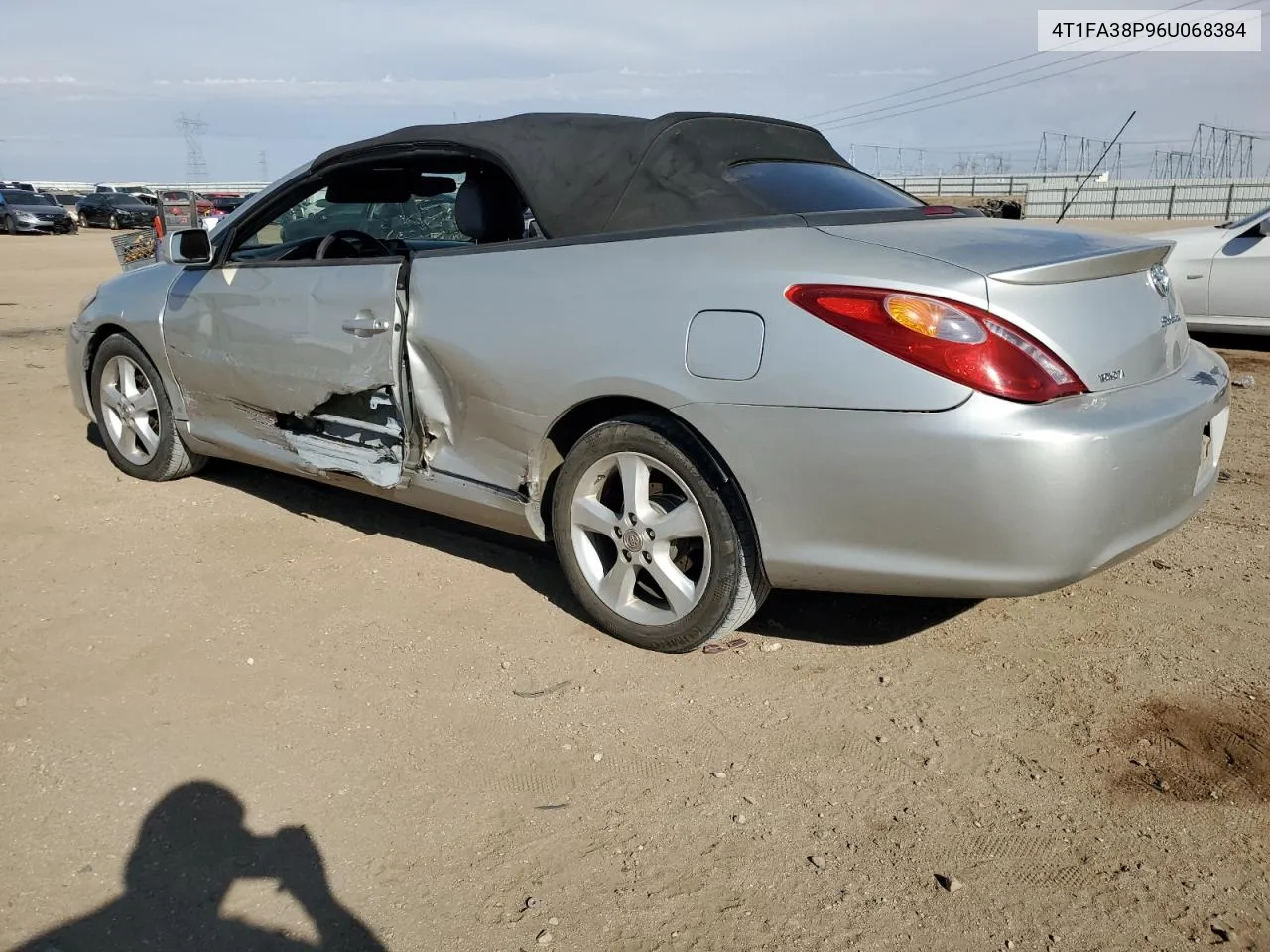 2006 Toyota Camry Solara Se VIN: 4T1FA38P96U068384 Lot: 72709714