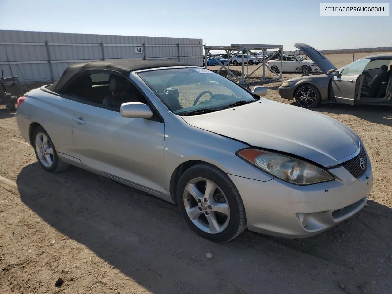 2006 Toyota Camry Solara Se VIN: 4T1FA38P96U068384 Lot: 72709714