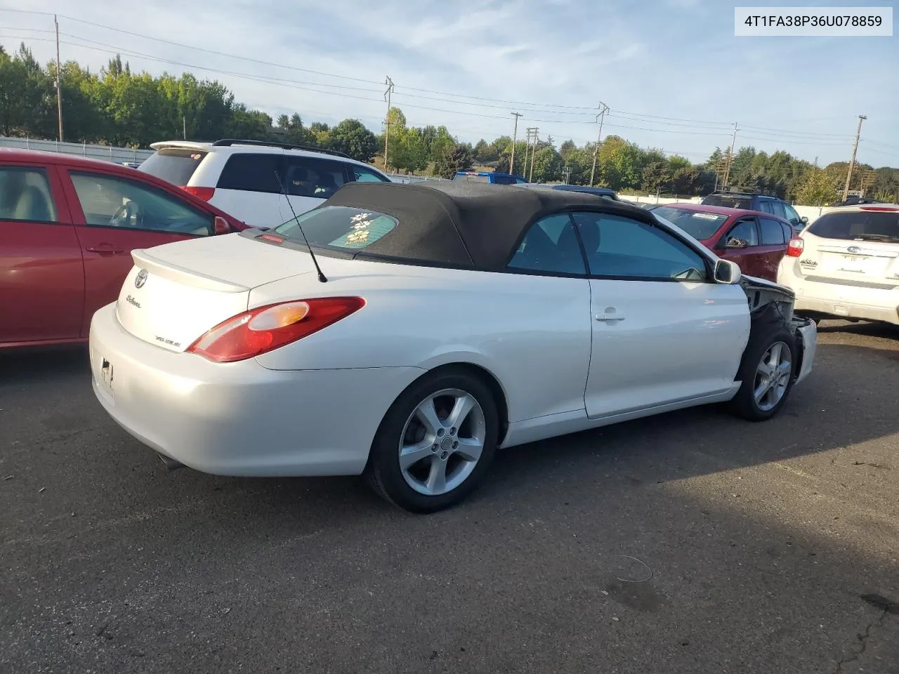 2006 Toyota Camry Solara Se VIN: 4T1FA38P36U078859 Lot: 73306714