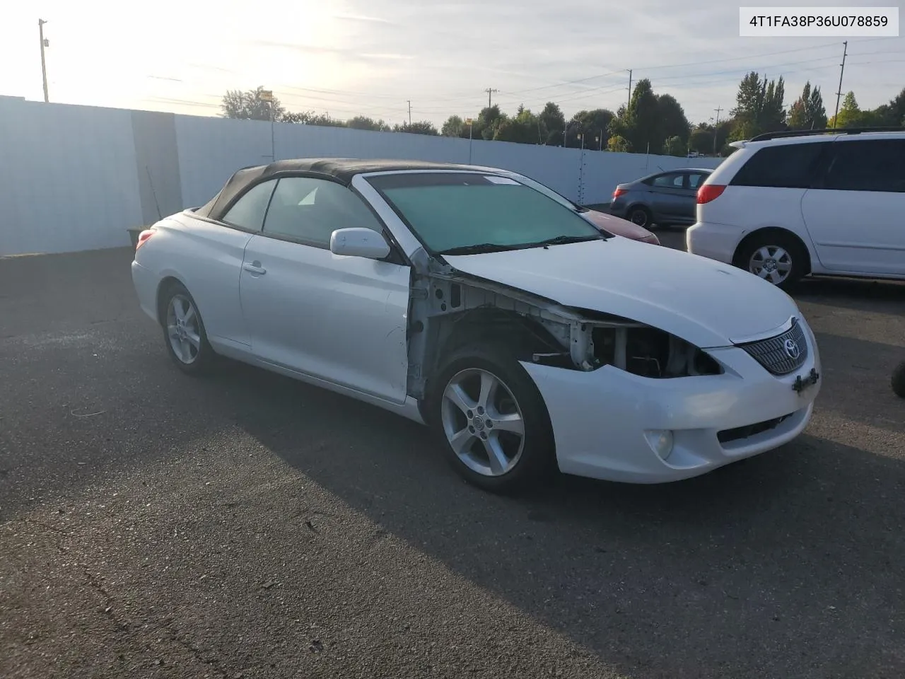 2006 Toyota Camry Solara Se VIN: 4T1FA38P36U078859 Lot: 73306714