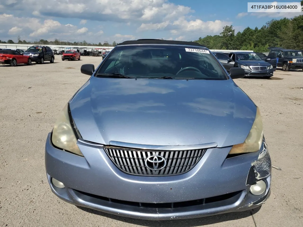 2006 Toyota Camry Solara Se VIN: 4T1FA38P16U084000 Lot: 73710644