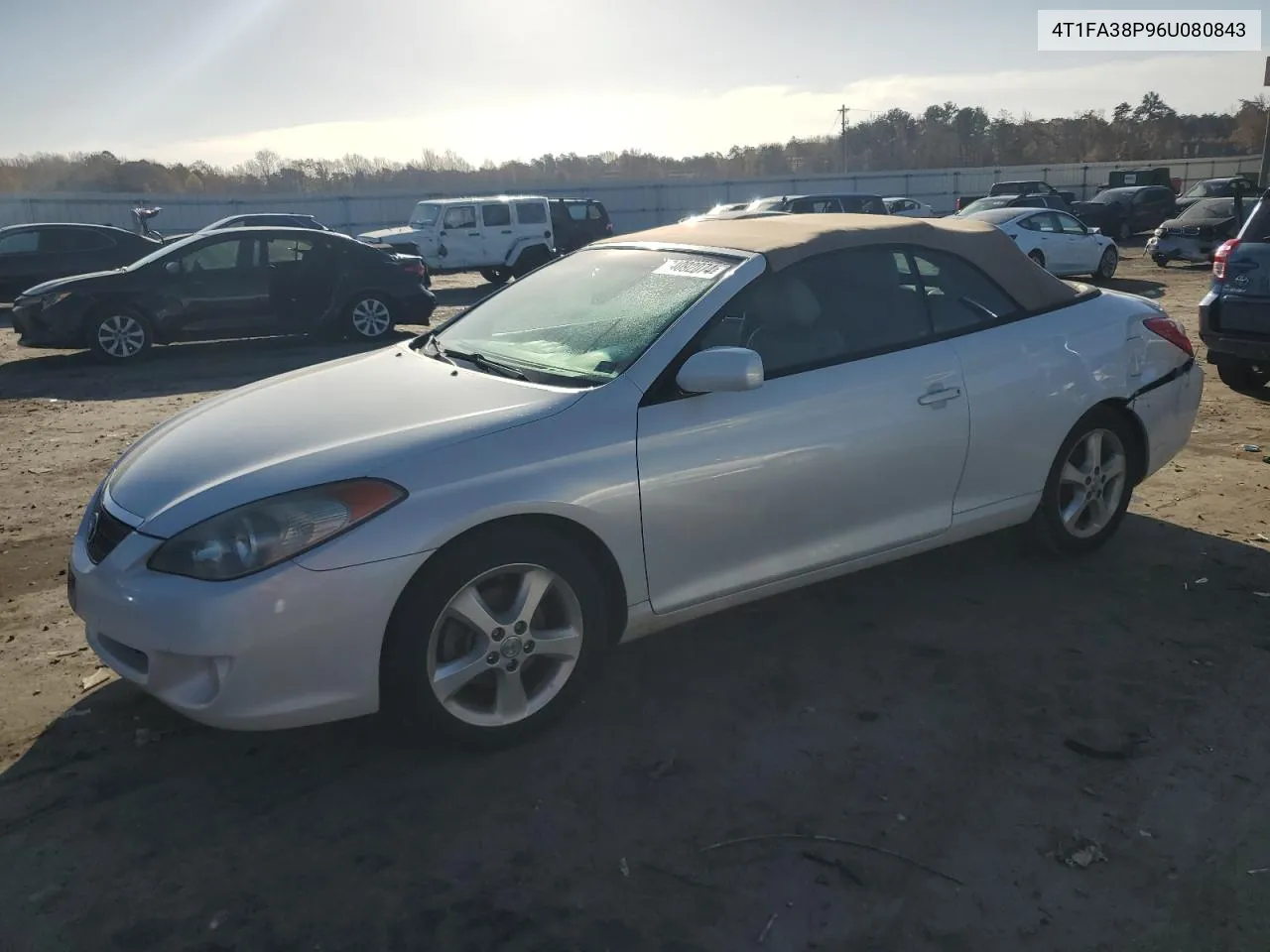 2006 Toyota Camry Solara Se VIN: 4T1FA38P96U080843 Lot: 74092074