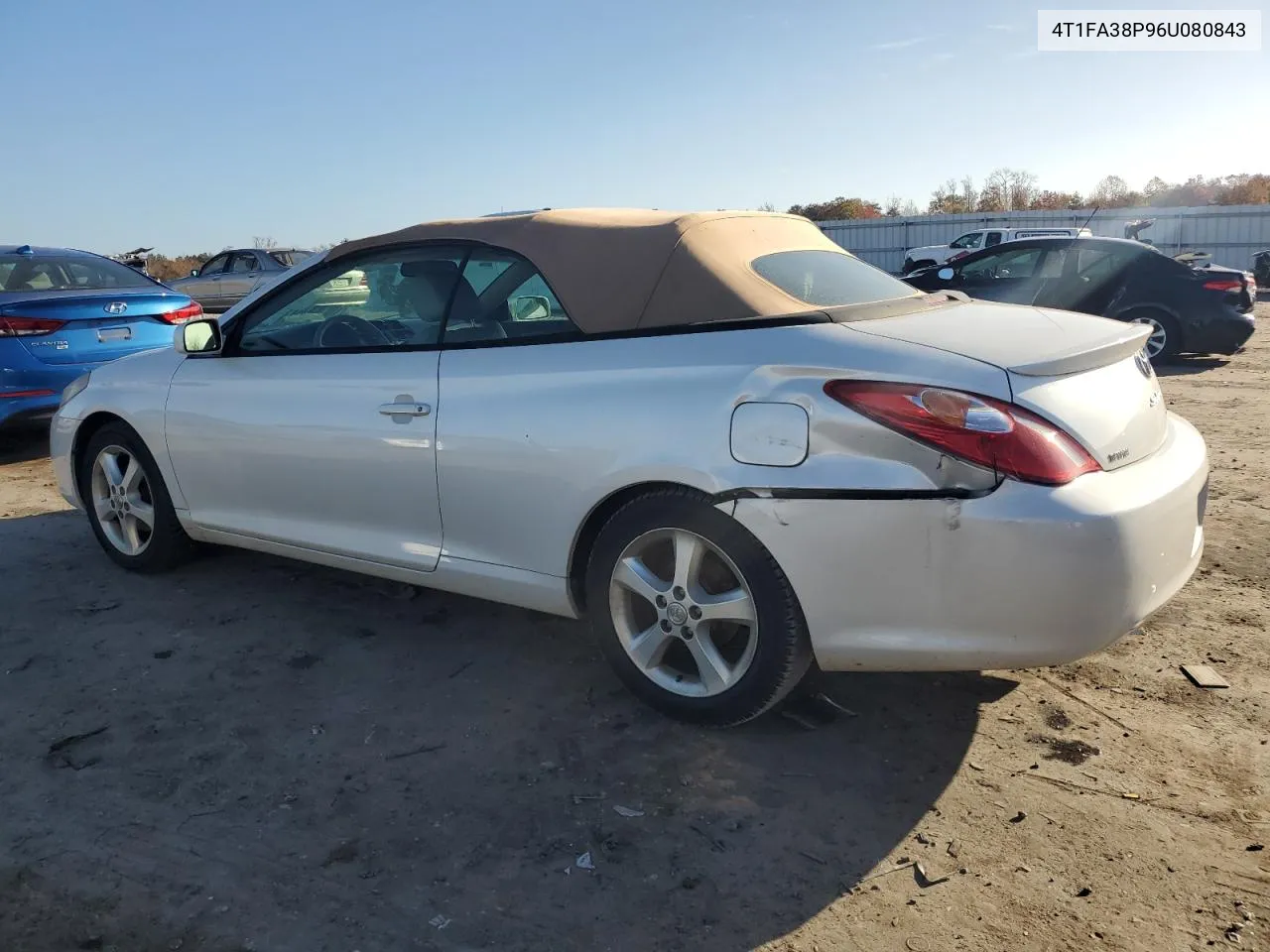 2006 Toyota Camry Solara Se VIN: 4T1FA38P96U080843 Lot: 74092074