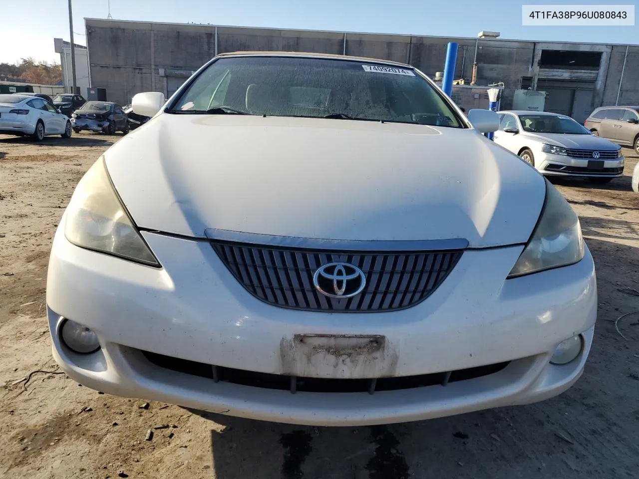 2006 Toyota Camry Solara Se VIN: 4T1FA38P96U080843 Lot: 74092074