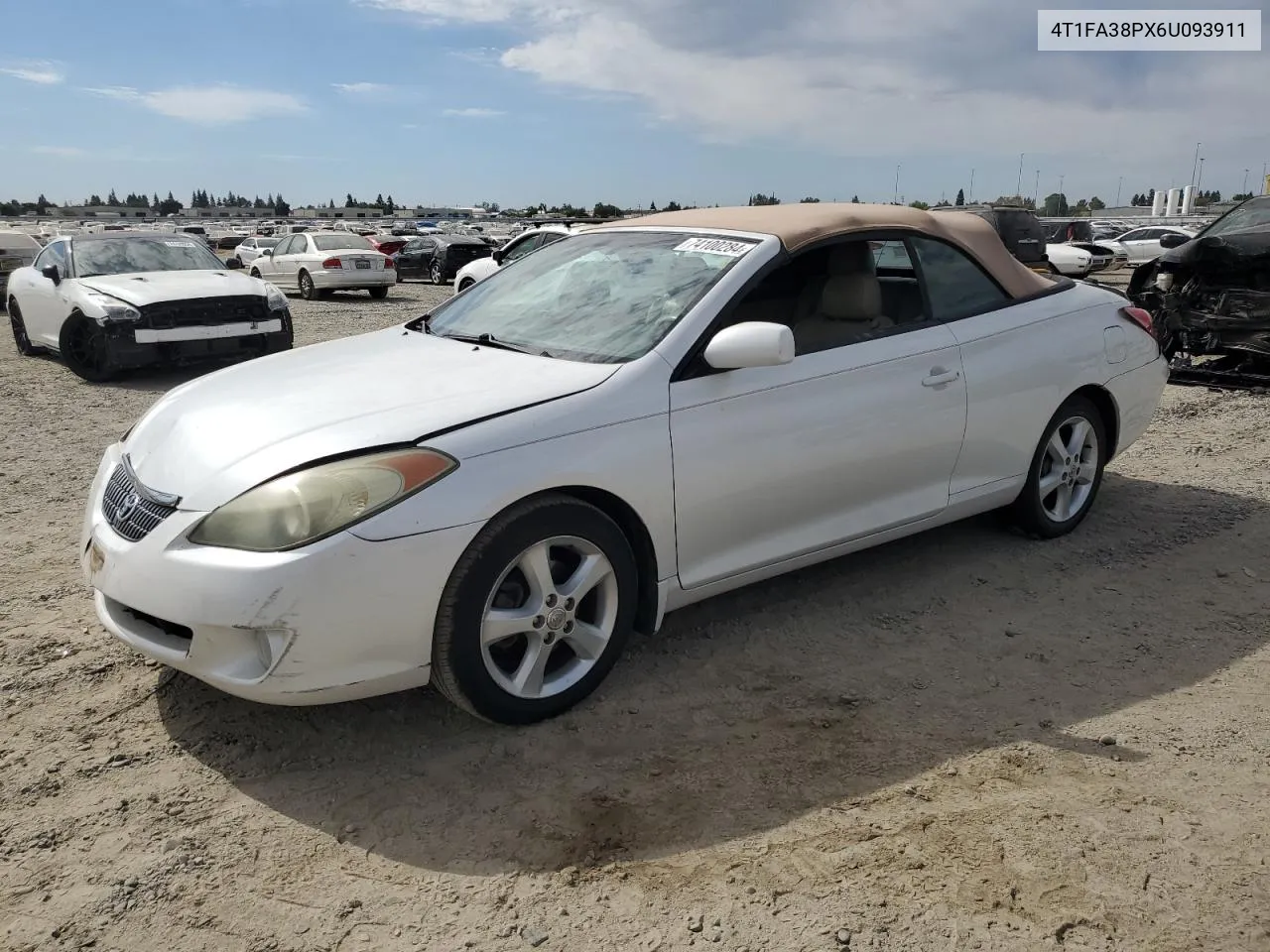 2006 Toyota Camry Solara Se VIN: 4T1FA38PX6U093911 Lot: 74100284