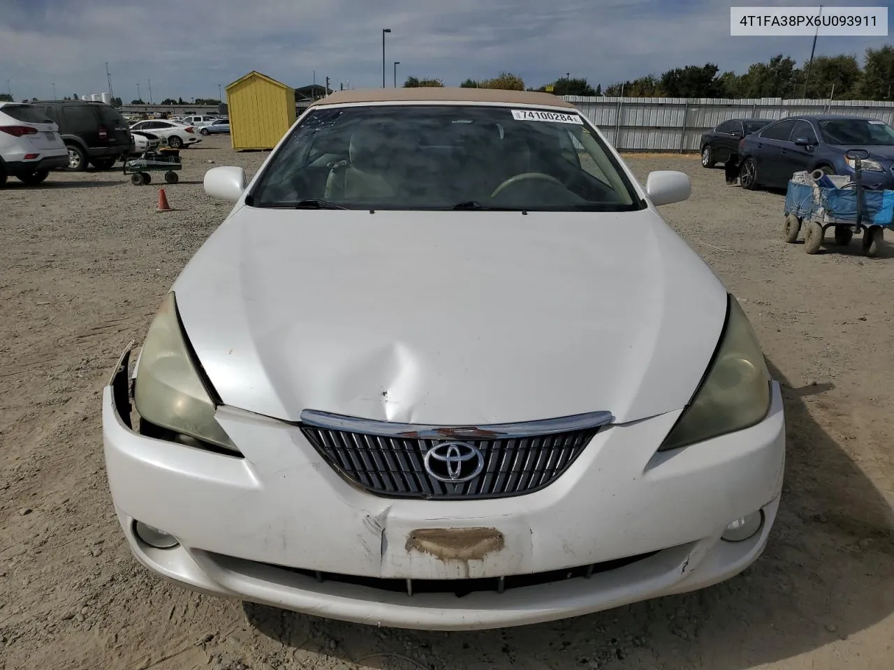 2006 Toyota Camry Solara Se VIN: 4T1FA38PX6U093911 Lot: 74100284