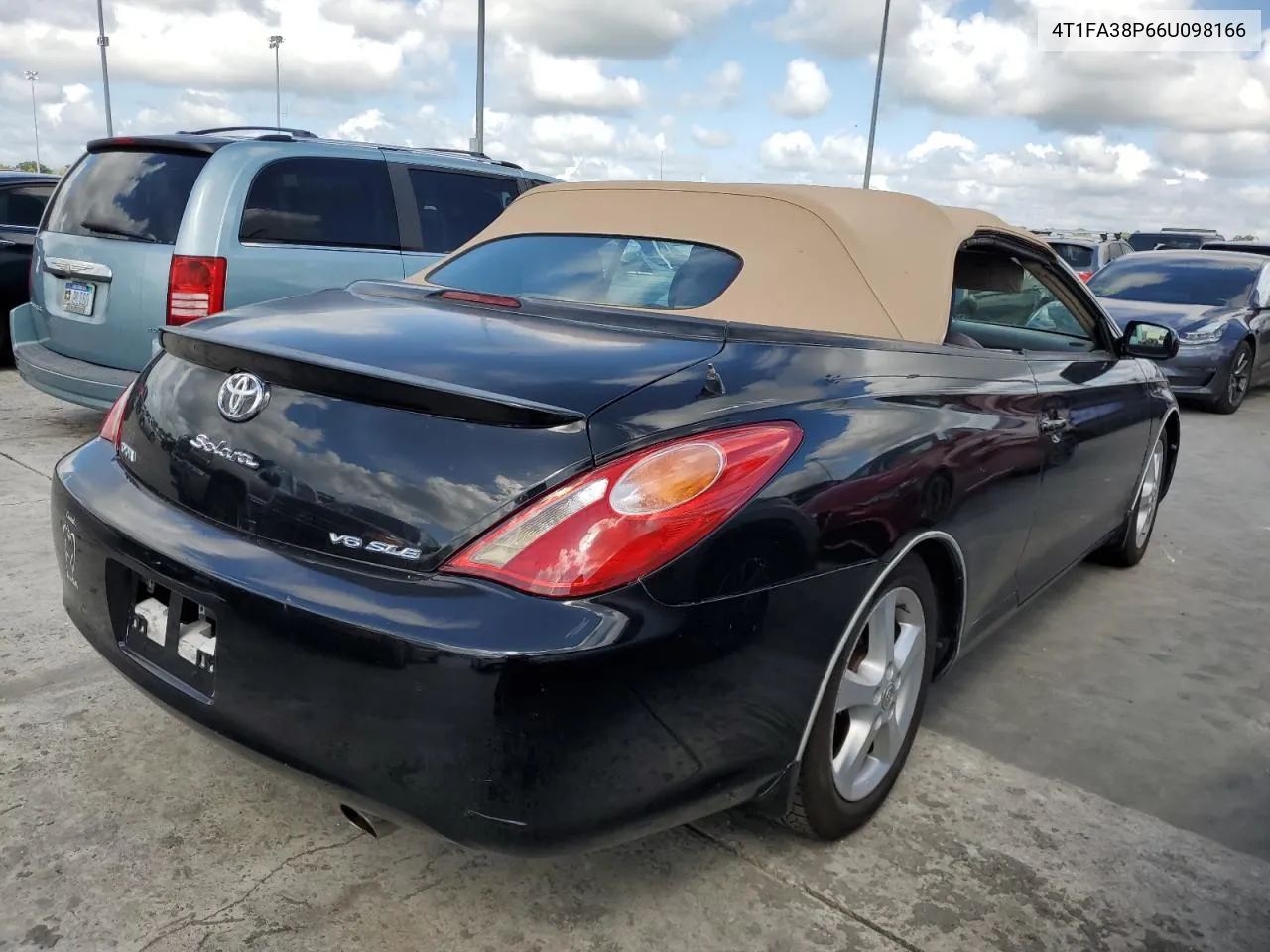 2006 Toyota Camry Solara Se VIN: 4T1FA38P66U098166 Lot: 74382034