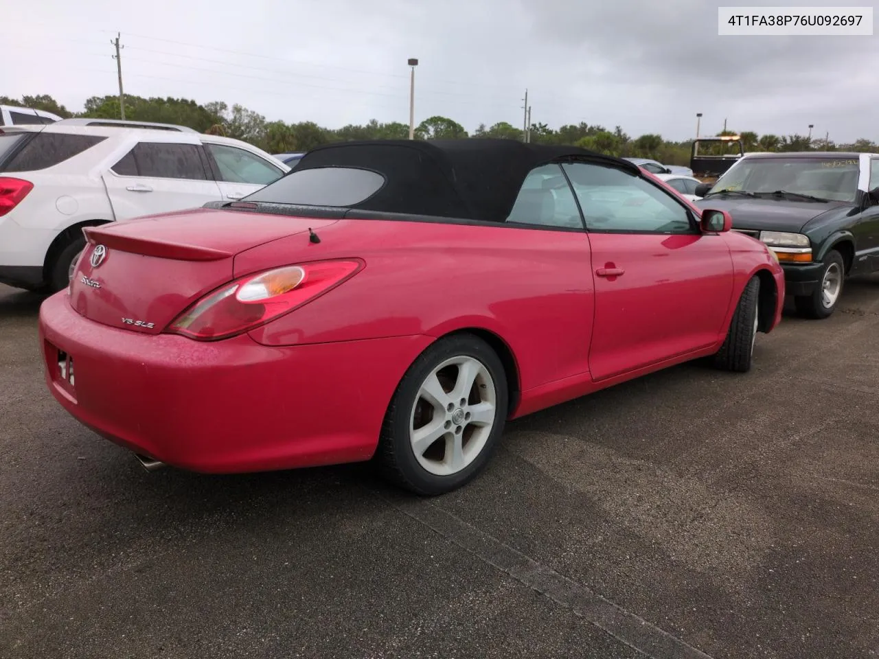 2006 Toyota Camry Solara Se VIN: 4T1FA38P76U092697 Lot: 74882184