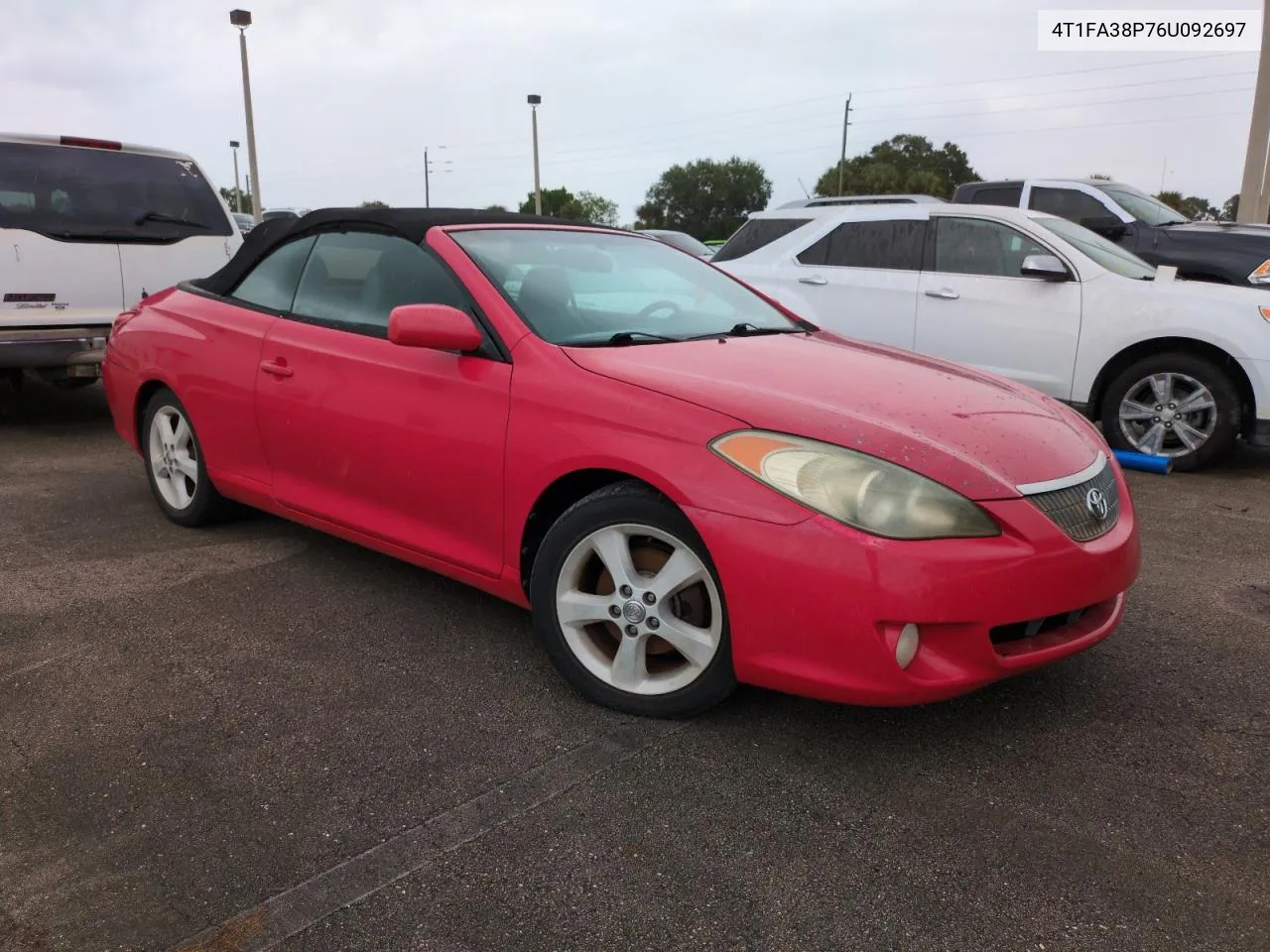 2006 Toyota Camry Solara Se VIN: 4T1FA38P76U092697 Lot: 74882184