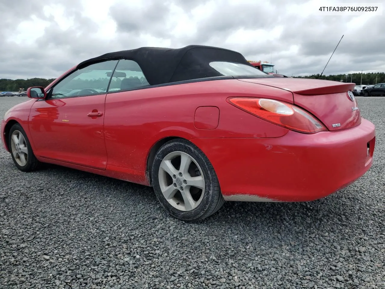 2006 Toyota Camry Solara Se VIN: 4T1FA38P76U092537 Lot: 75070574