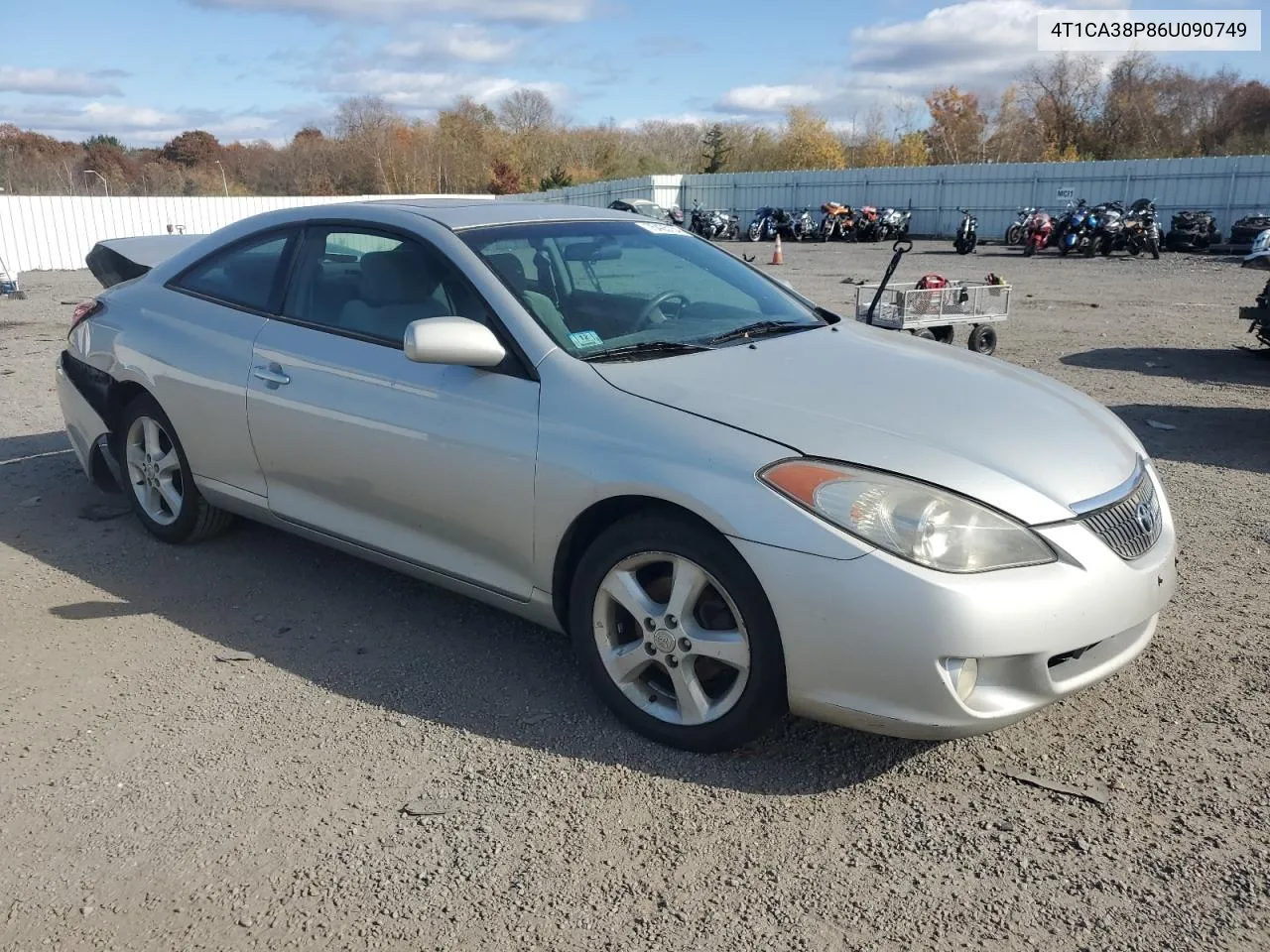 2006 Toyota Camry Solara Se VIN: 4T1CA38P86U090749 Lot: 75425154