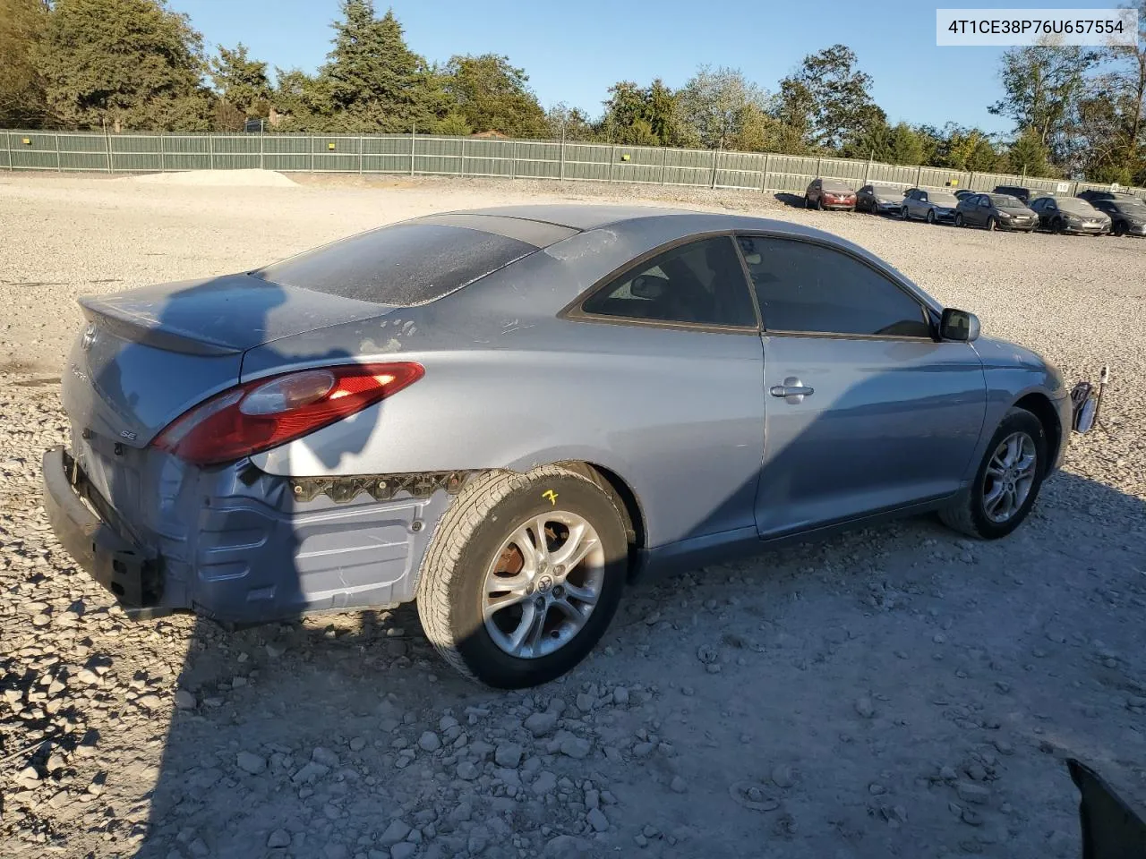 2006 Toyota Camry Solara Se VIN: 4T1CE38P76U657554 Lot: 75526664