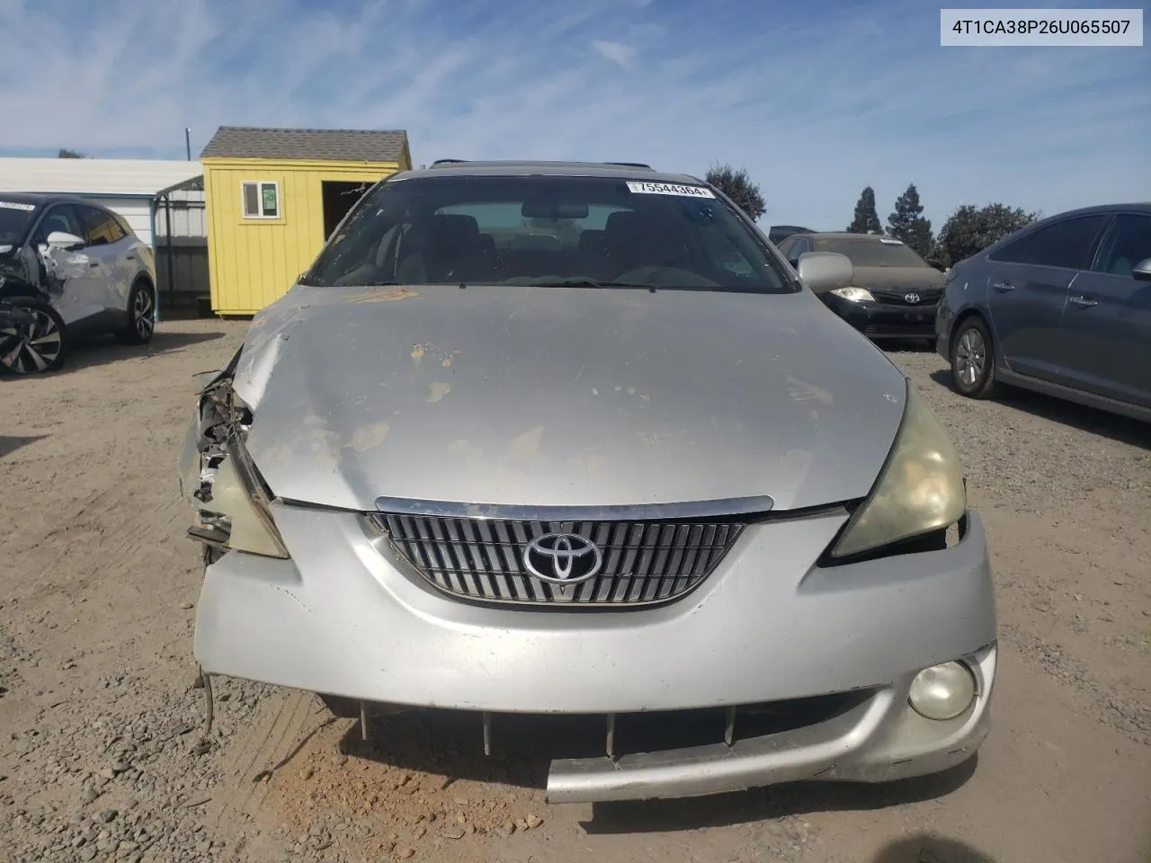 2006 Toyota Camry Solara Se VIN: 4T1CA38P26U065507 Lot: 75544364