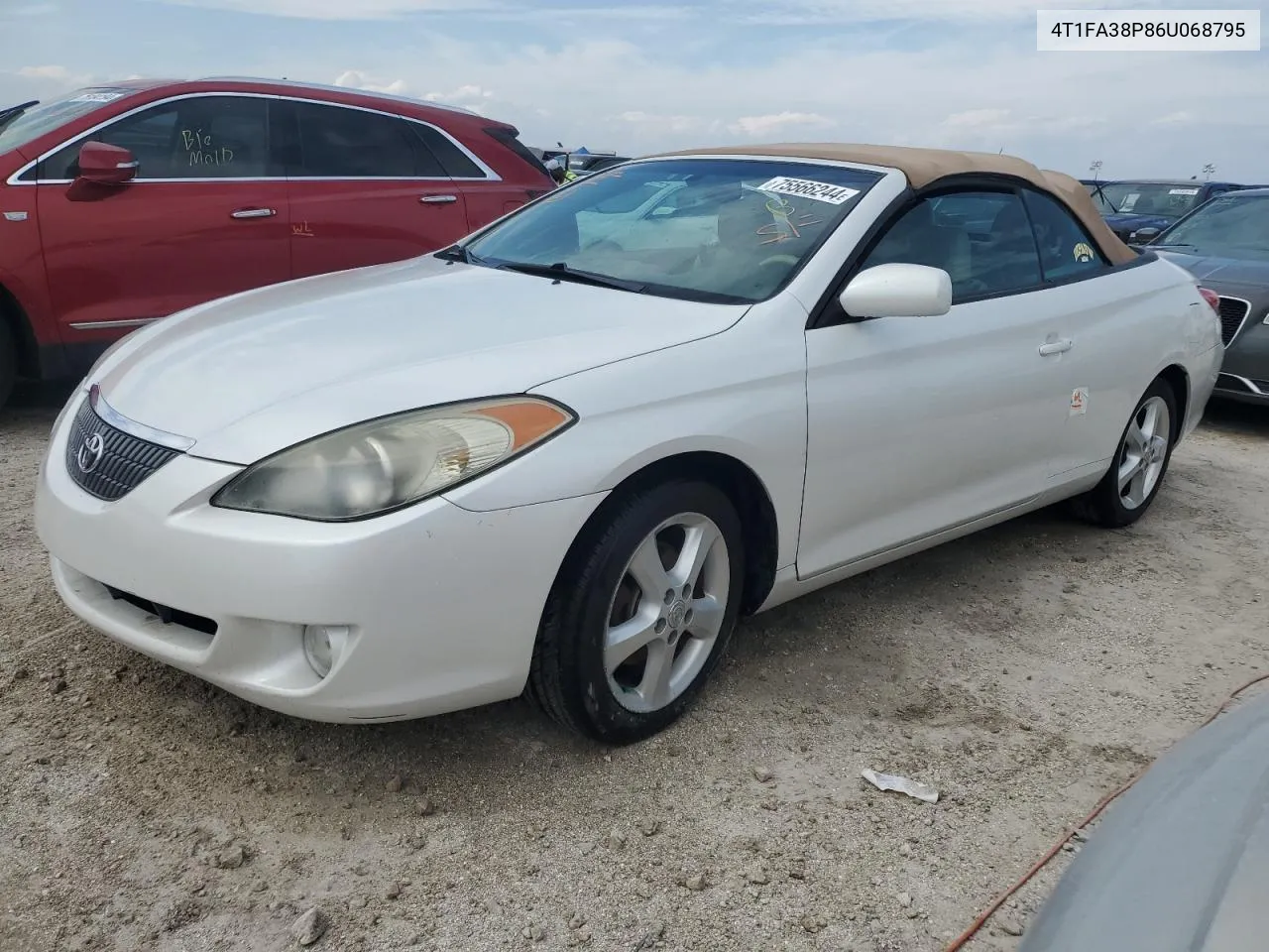 2006 Toyota Camry Solara Se VIN: 4T1FA38P86U068795 Lot: 75566244