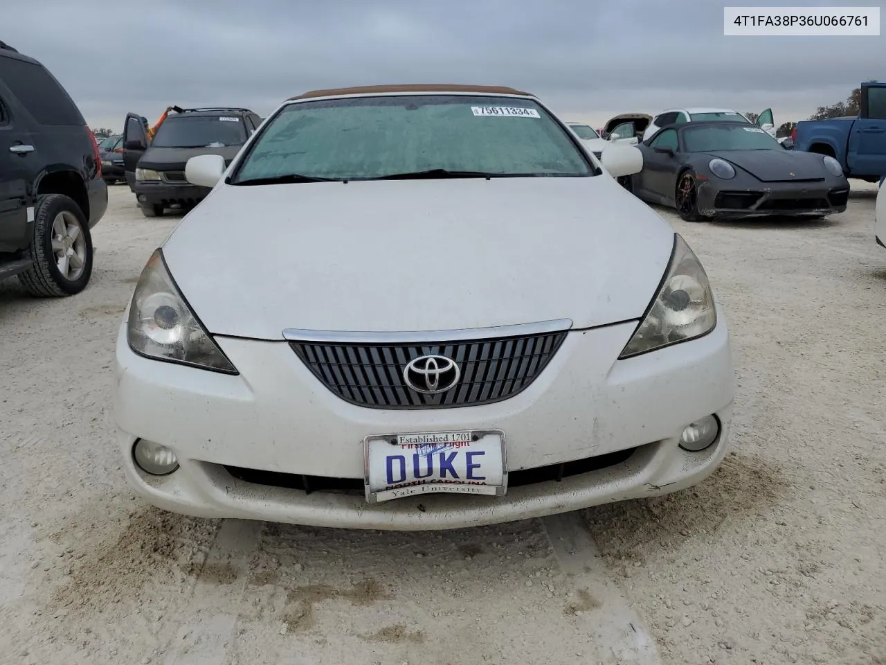 2006 Toyota Camry Solara Se VIN: 4T1FA38P36U066761 Lot: 75611334