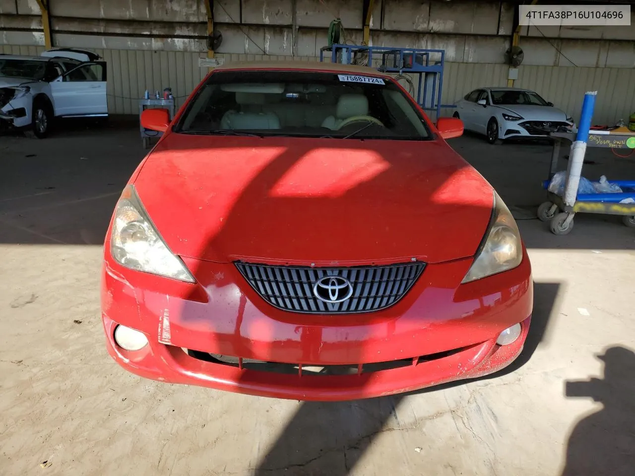 2006 Toyota Camry Solara Se VIN: 4T1FA38P16U104696 Lot: 75887724