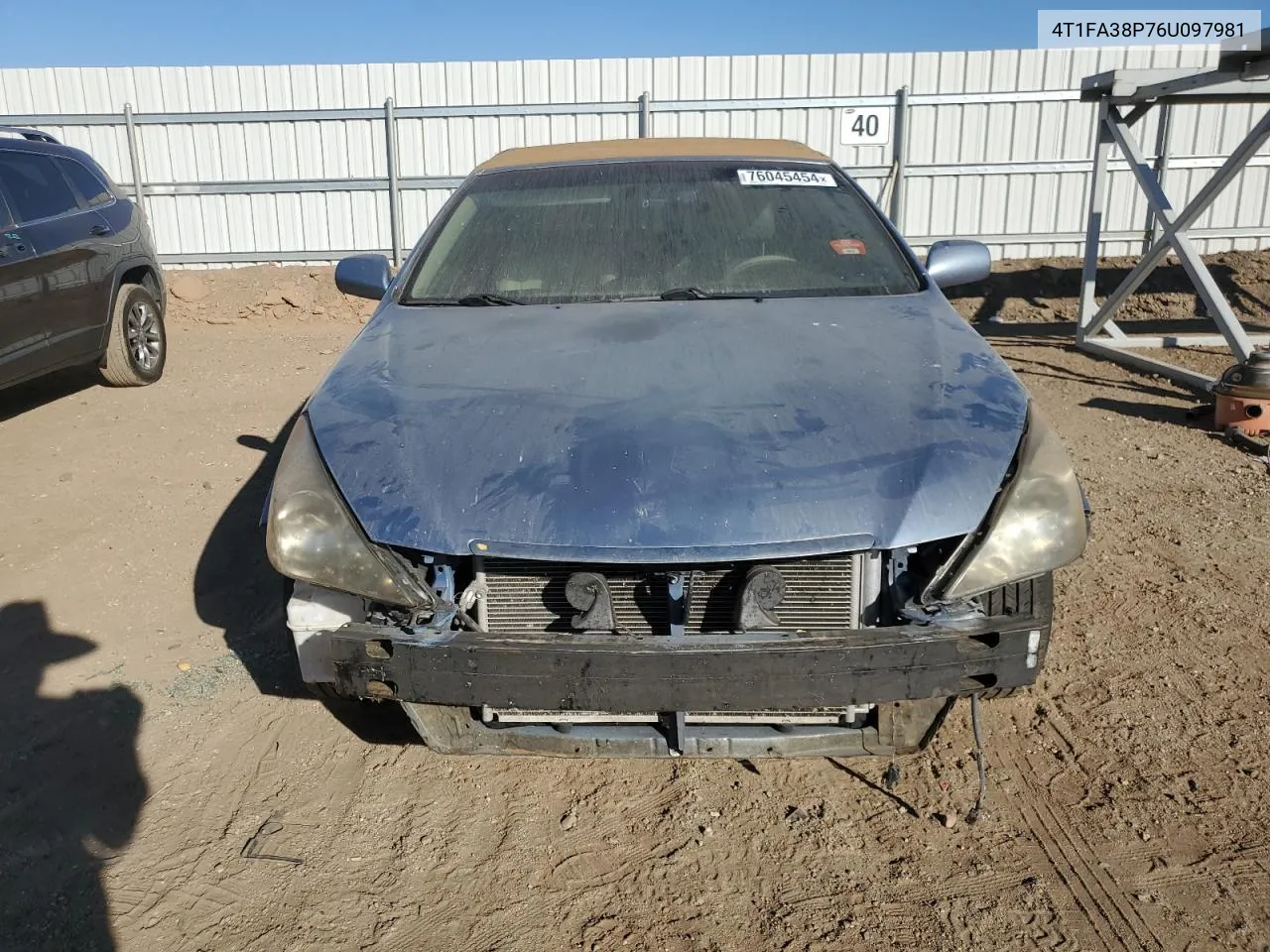 2006 Toyota Camry Solara Se VIN: 4T1FA38P76U097981 Lot: 76045454