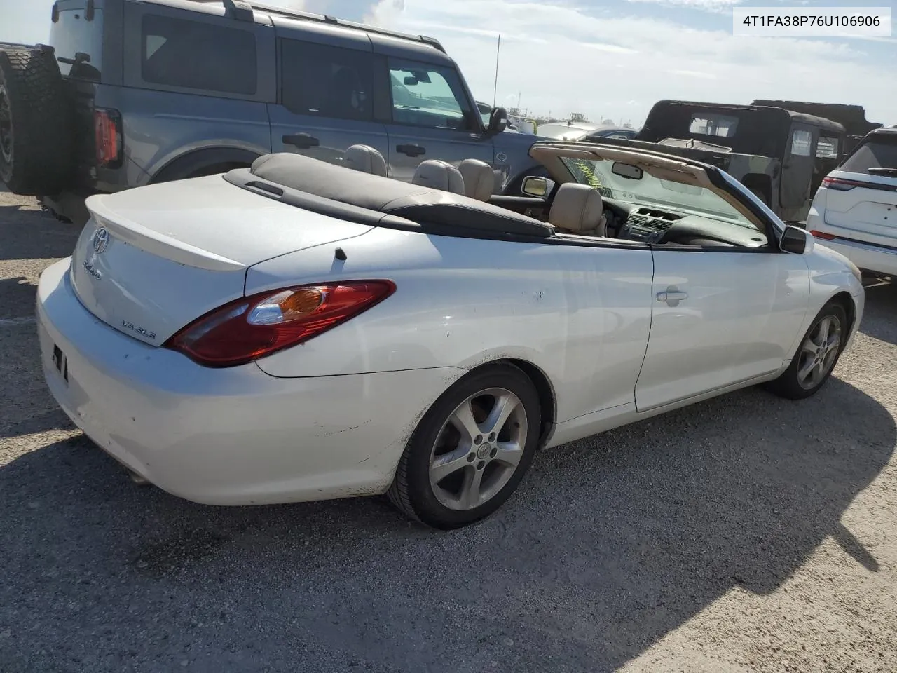 2006 Toyota Camry Solara Se VIN: 4T1FA38P76U106906 Lot: 76191494