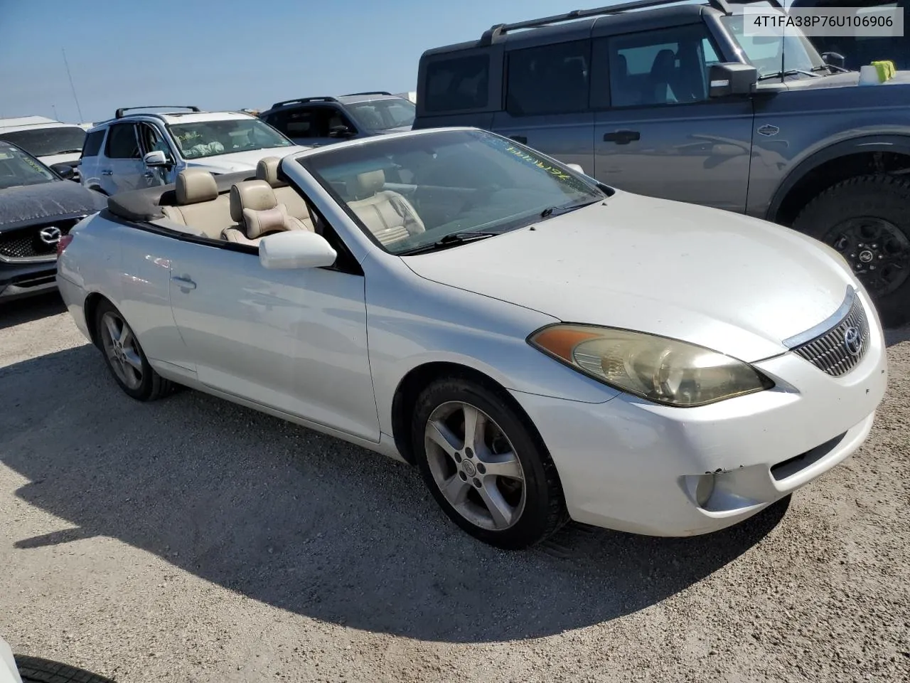 2006 Toyota Camry Solara Se VIN: 4T1FA38P76U106906 Lot: 76191494