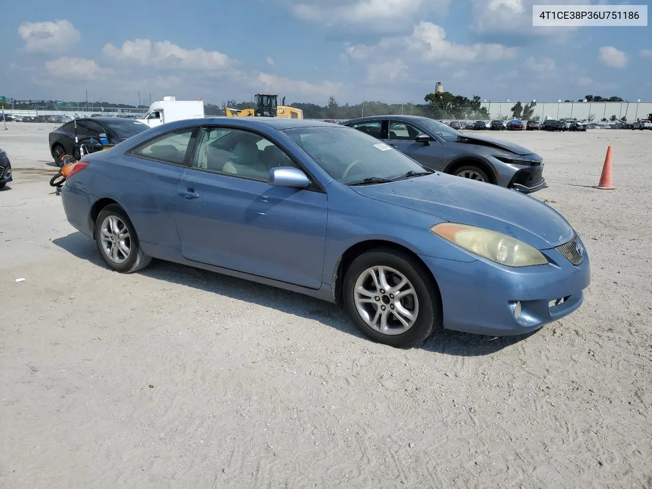 2006 Toyota Camry Solara Se VIN: 4T1CE38P36U751186 Lot: 76338534