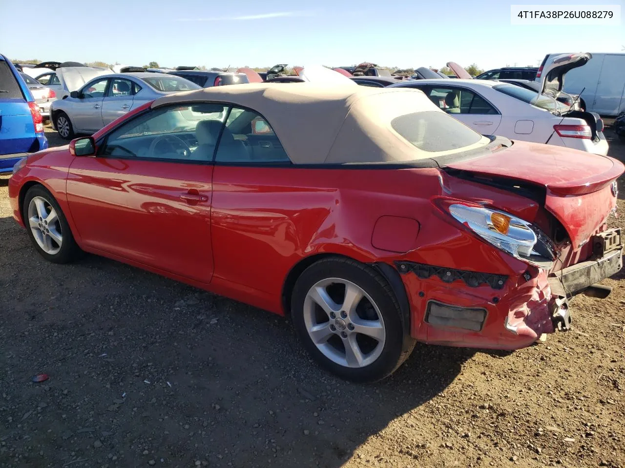 2006 Toyota Camry Solara Se VIN: 4T1FA38P26U088279 Lot: 76355334