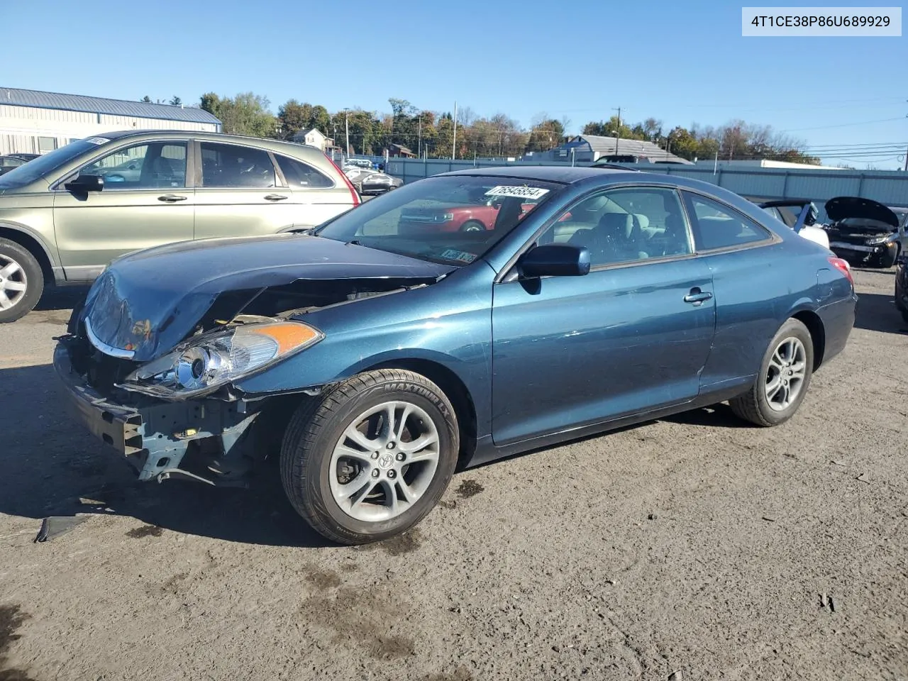 2006 Toyota Camry Solara Se VIN: 4T1CE38P86U689929 Lot: 76545854