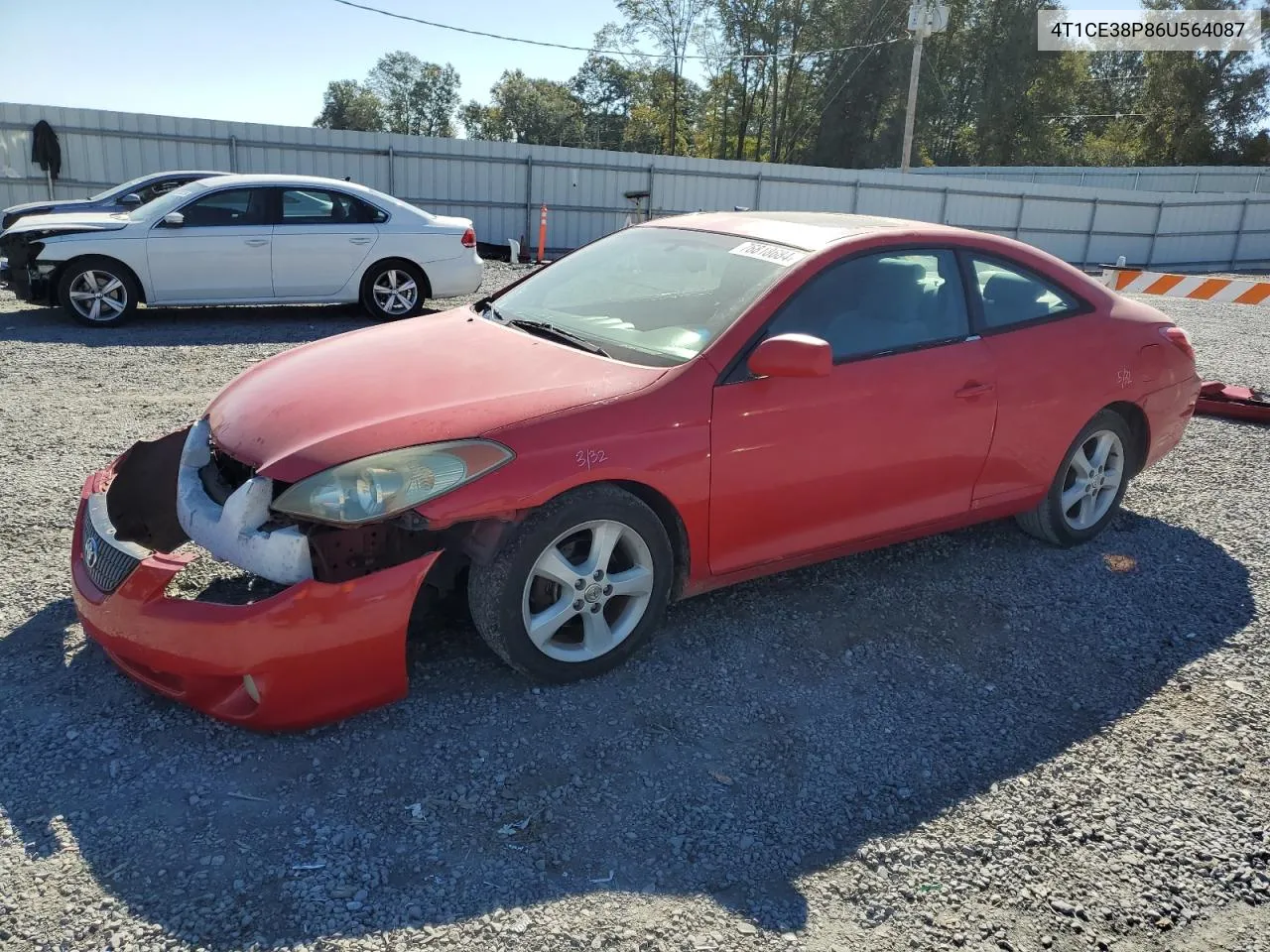 2006 Toyota Camry Solara Se VIN: 4T1CE38P86U564087 Lot: 76818684