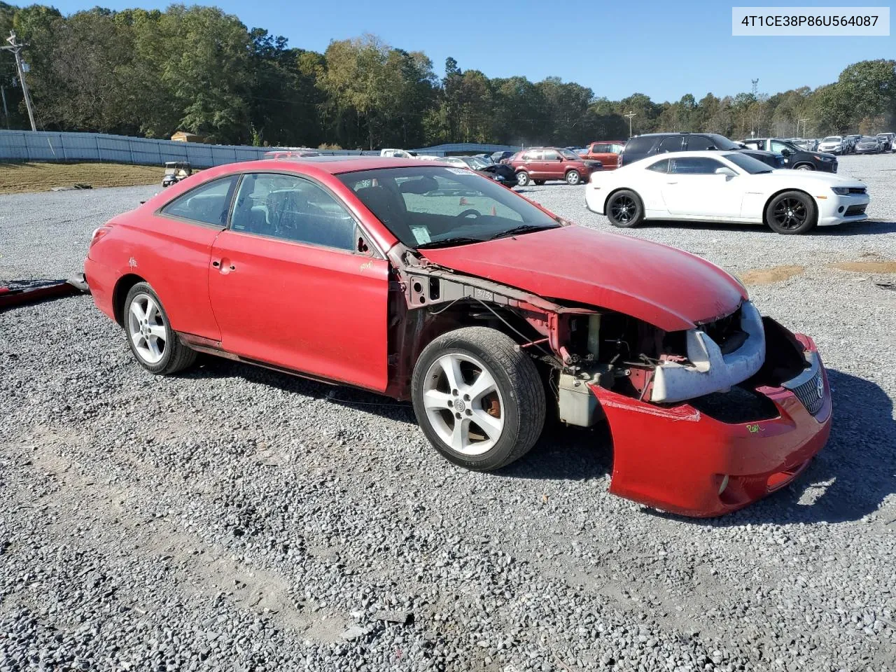 2006 Toyota Camry Solara Se VIN: 4T1CE38P86U564087 Lot: 76818684