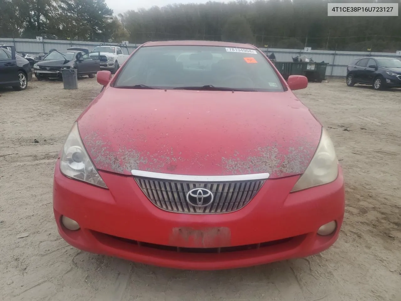 2006 Toyota Camry Solara Se VIN: 4T1CE38P16U723127 Lot: 78134904