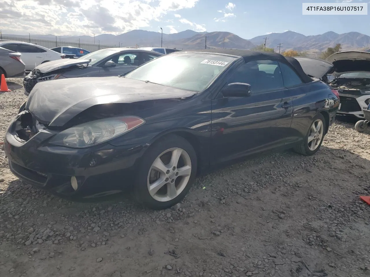 2006 Toyota Camry Solara Se VIN: 4T1FA38P16U107517 Lot: 78153144