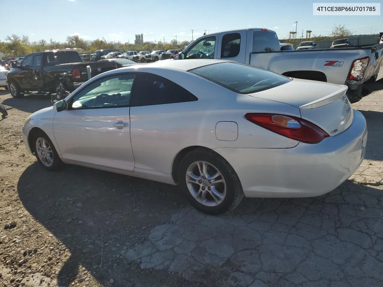 2006 Toyota Camry Solara Se VIN: 4T1CE38P66U701785 Lot: 78726594