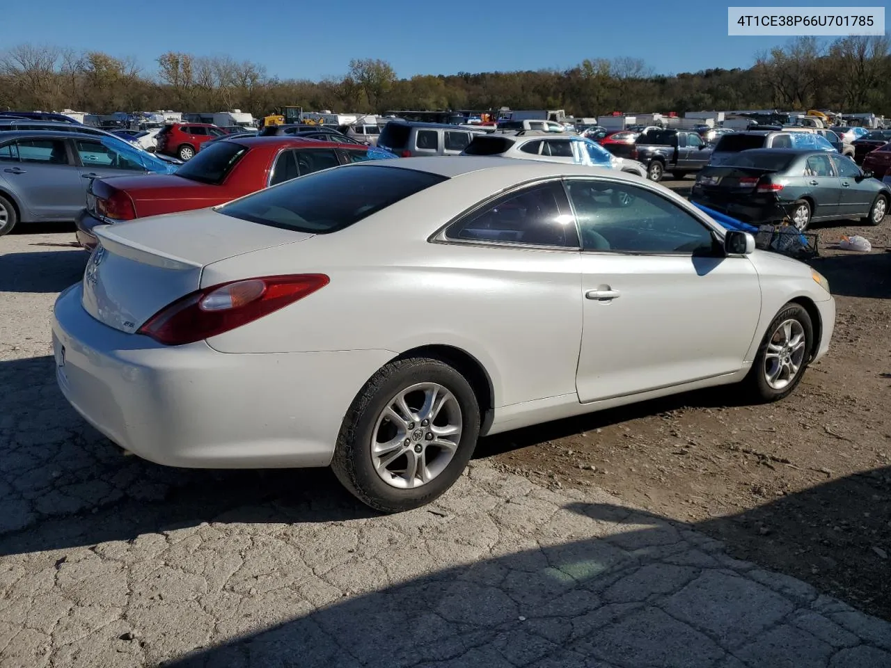 2006 Toyota Camry Solara Se VIN: 4T1CE38P66U701785 Lot: 78726594