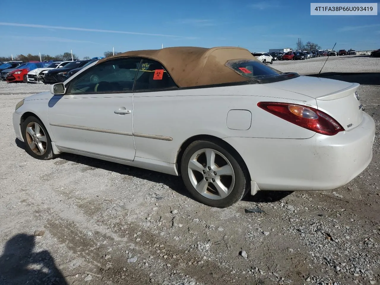 2006 Toyota Camry Solara Se VIN: 4T1FA38P66U093419 Lot: 80514694