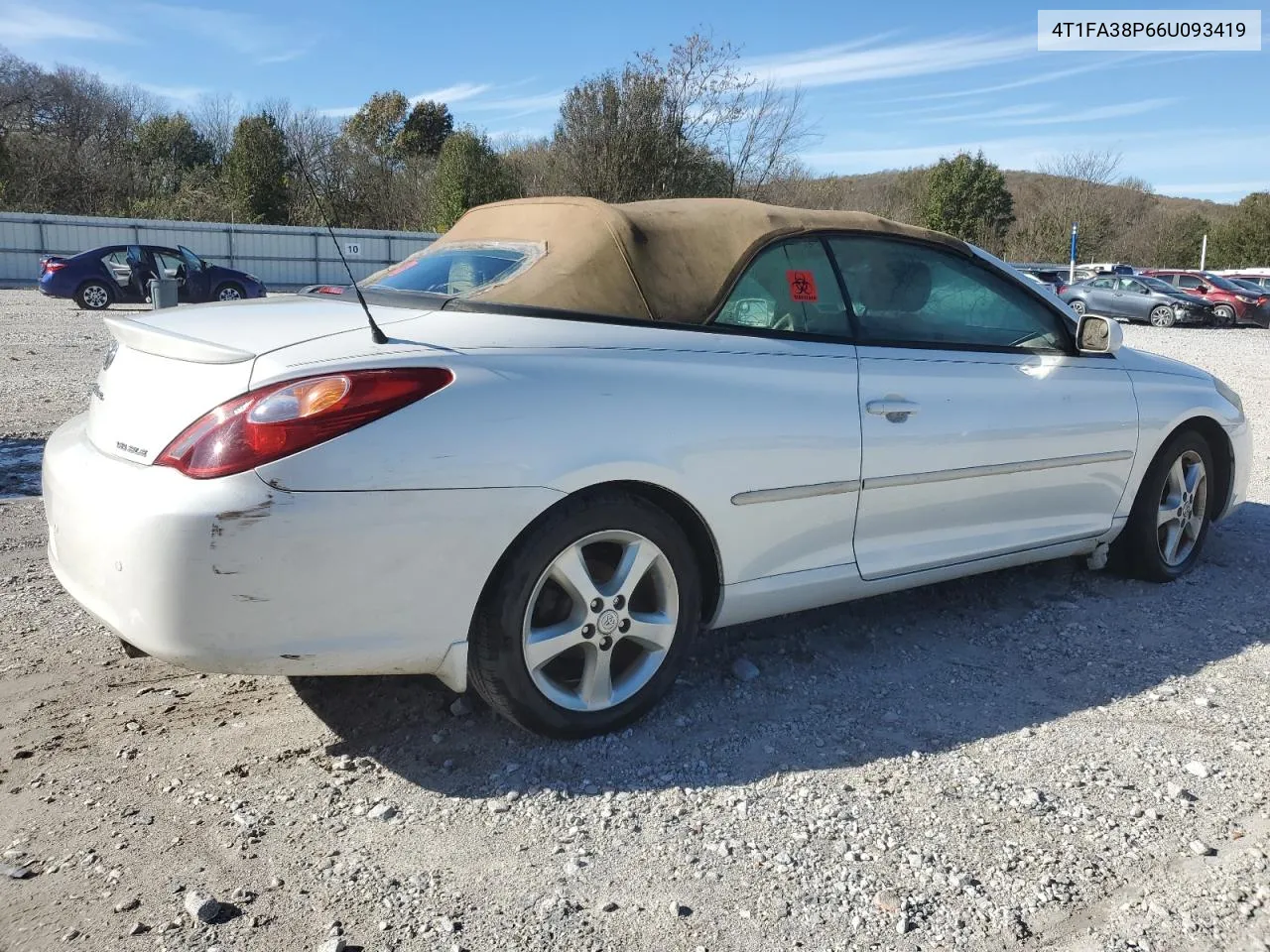 2006 Toyota Camry Solara Se VIN: 4T1FA38P66U093419 Lot: 80514694