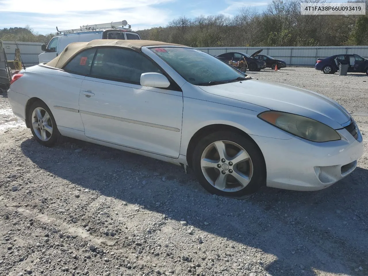 2006 Toyota Camry Solara Se VIN: 4T1FA38P66U093419 Lot: 80514694